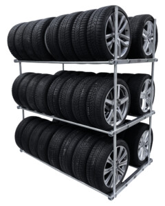 BMT Tire Rack Double XL – 3 levels Base Rack BMT-Tire-Rack-Double-XL-3-levels-Base-Rack-tyre-storage-wheel-shelf-shelves-industry-quality