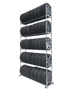 BMT-Tire-Rack-Single-5-levels-Base-Rack-Tyre-Shelf-Shelves-Wheel-Storage-car-dealers