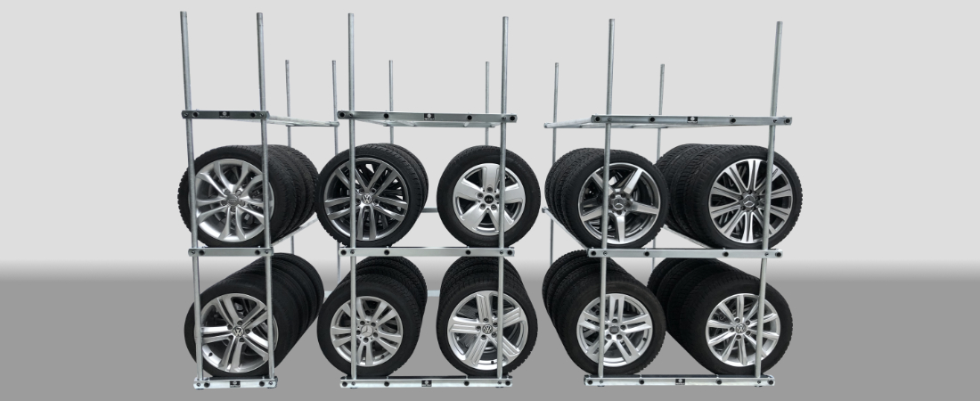 BMT-Reifenregale-Varianten-Einzel-Doppel-Doppel-XL-Räderregale