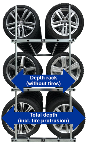 BMT-Reifenregal-Doppel-Tiefe-Regal-ohne-mit-Reifenueberstand