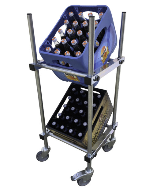 BMT-Beverage-Crate-Cart-2-levels-2-crates-beverage-crate-rack-rollable-mobile-with-castors-rollers