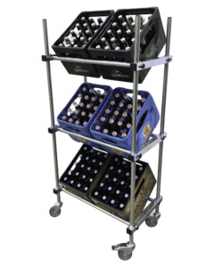 BMT-Beverage-Crate-Cart-3-levels-6-crates-beverage-crate-rack-rollable-mobile-with-castors-rollers